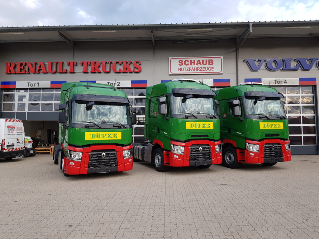 Kurz gemeldet: Zwei neue Renault T 480 High und ein T 430 erweitern den Fuhrpark